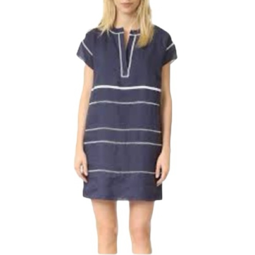 EUC Vince Ramie Lace Insert Dress